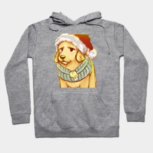 Cute Golden Retriever Drawing Hoodie